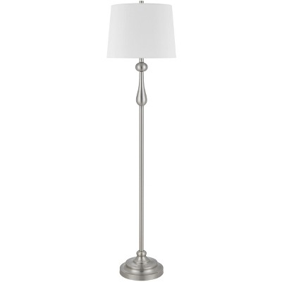 Cal Lighting 100 Watt Collins Metal Floor Lamp with Hardback Linen Shade