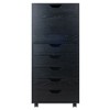 Munora Halifax - 5-Drawer Tall Storage Cabinet with Locking Casters - 19.21"W x 15.98"D x 41.49"H - Black - 2 of 4