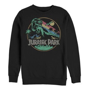 Men's Jurassic Park Rainbow Emblem Sweatshirt - 1 of 3