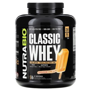 NutraBio Classic Whey Protein, Orange Dream, 5 lb (2,268 g) - 1 of 2