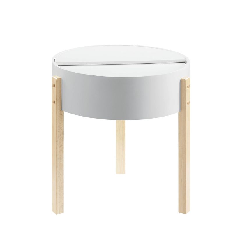 Bodfish End Table White/Natural - Acme Furniture, 3 of 5