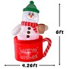 Nifti Nest Inflatable Christmas Decor - Snowman in a Mug - 2 of 4