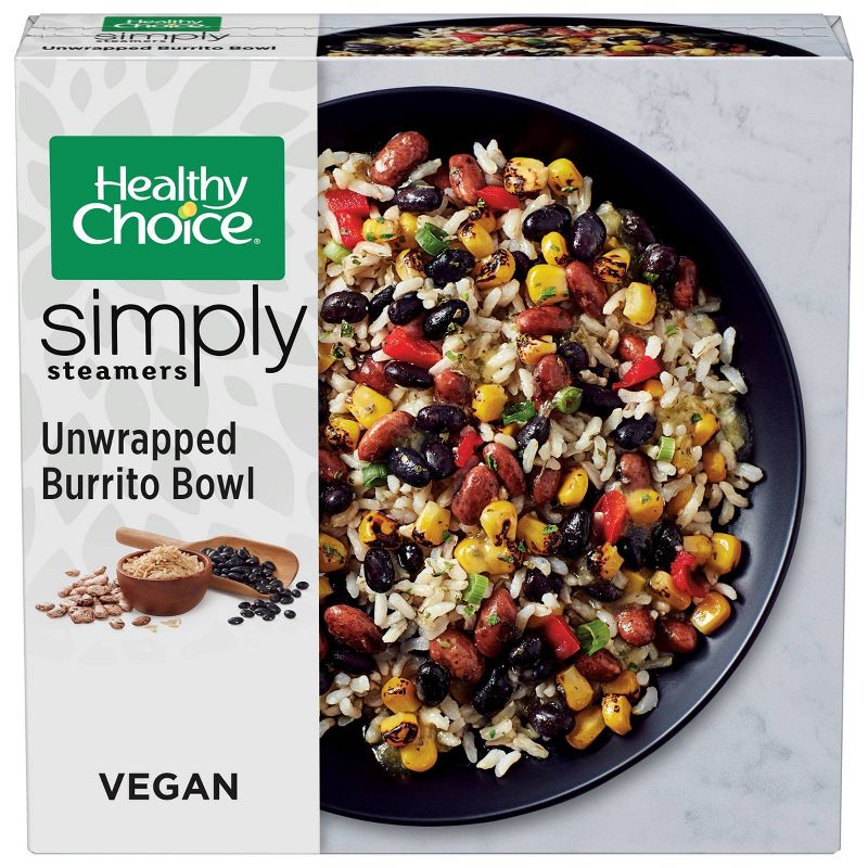 Healthy Choice Simply Steamers Gluten Free Vegan Frozen Unwrapped Burrito Bowl - 9.25oz, 1 of 5