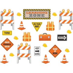 Teacher Created Resources Under Construction Learning Zone Bulletin Board Set - 1 of 1