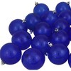 Northlight 32ct Blue Shatterproof Transparent Christmas Ball Ornaments 3.25" (80mm) - 2 of 4