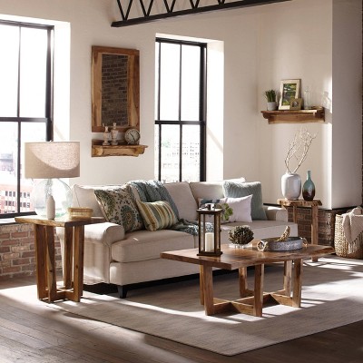 Berkshire Natural Acacia Wood Live Edge Coffee Table