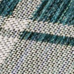 turquoise/cream