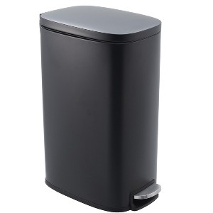 Slim Kitchen Trash Can 13 Gal, Skinny Stainless Steel Garbage Can with Removable Inner Bucket & Soft Close Lid, Narrow Trash Bin for Living Room - 1 of 4