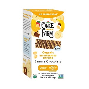 Once Upon a Farm Banana Chocolate Oat Bar - 6.4oz/4pk - 1 of 4