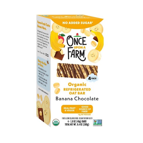 Once Upon a Farm Banana Chocolate Oat Bar - 6.4oz/4pk - image 1 of 4