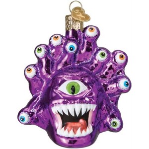 Old World Christmas Blown Glass Ornament for Christmas Tree, Dungeons & Dragons Beholder - 1 of 4
