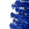 Northlight Artificial Tinsel Christmas Tree - 3' - Blue - Unlit - 3 of 4