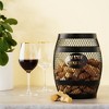 Twine Barrel Cork Holder Metal Decorative Wine Cork Collection Storage, Rustic Black Finish, Black, Holds 150 Corks, Set of 1 - image 2 of 4