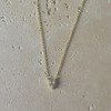 Adornia 14k Gold Plated CZ Halo Heart Necklace - 3 of 4