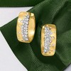 Ross-Simons 0.50 ct. t.w. Scattered Diamond Hoop Earrings in 18kt Gold Over Sterling - 3 of 4