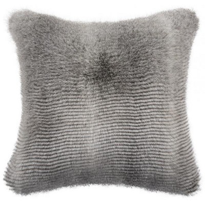 Wavy Luxe Pillow - Grey - 20"X20" - Safavieh