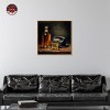Notoriart Whiskey and Vintage Hat Bar Cart Art For Men Framed - 2 of 4