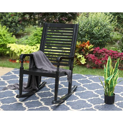 Outdoor Acacia Wood Rocking Chair - Captiva Designs