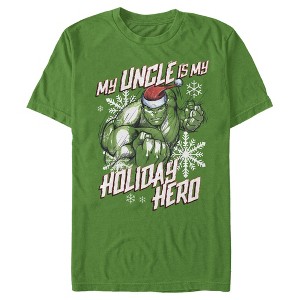 Men's Marvel Hulk Uncle Holiday Hero T-Shirt - 1 of 4