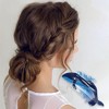 Unique Bargains Women's Cute Twin Blue Whales Hair Clips 4.33"x2.17"x1.97" Blue 1 Pc - 2 of 3