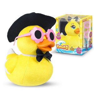 Maxi Kwaaks Billy Duck Plush – 6" (15cm) Printed Soft Toy with Stitched Eyes, Fluffy Touch & 3 Matching Accessories – Mix & Match Cute Plushie - 1 of 4