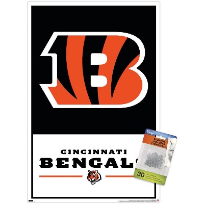 : Trends International NFL Cincinnati Bengals - Helmet 16 Wall  Poster, 22.375 x 34, Premium Unframed Version : Sports & Outdoors