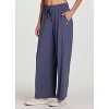 RBX Active Women's Ultra Lightweight Buttery Soft Stretchy Wide Leg Everyday Lounge Pants with Pockets and Adjustable Waistband - 3 of 4