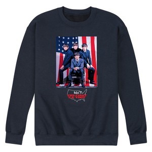 Men's - The Beatles - First USA Visit-Men's Crew Fleece Sweatshirt Graphic Fleece Sweatshirt - 1 of 4