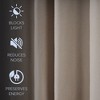 Awesome Home  Linen Blend Total Blackout Grommet Curtains Pair - 3 of 4