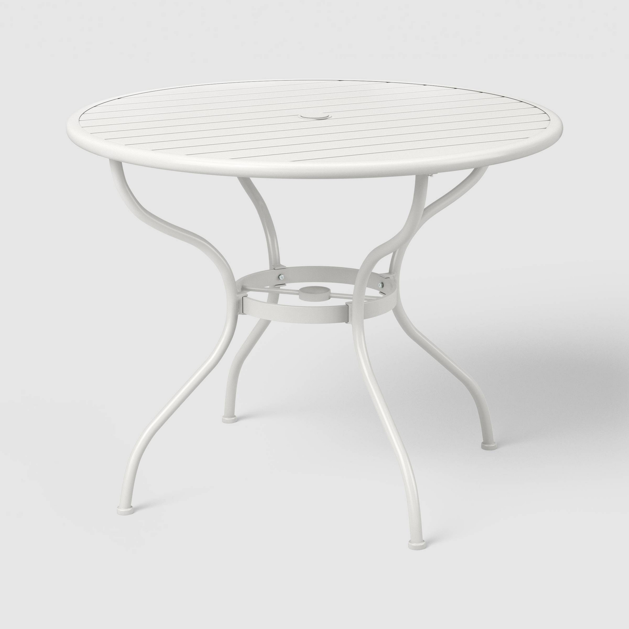 Round Metal Outdoor Patio Bistro Table White - Threshold designed with Studio McGee