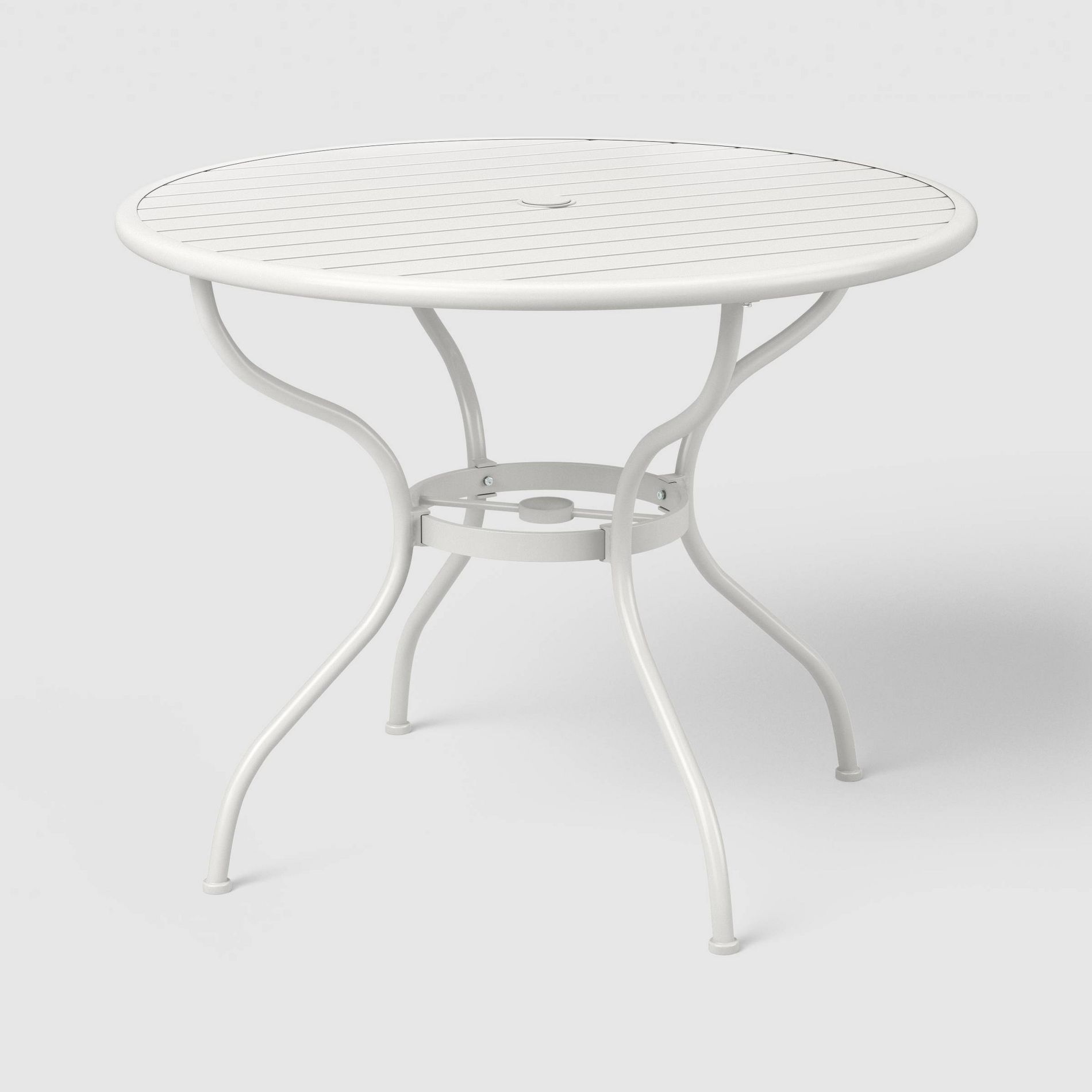 Round Metal Outdoor Patio Bistro Table White - Threshold designed w/ Studio McGee