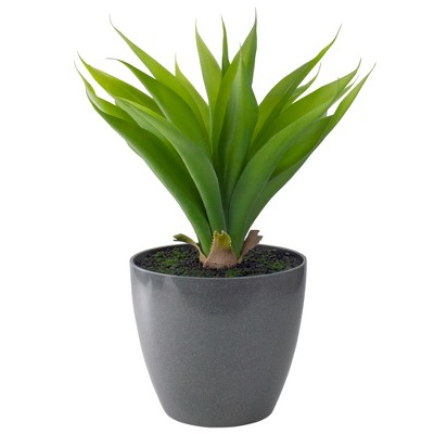 Northlight 22" Potted Green Artificial Agave Plant