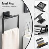 Towel Holder Bathroom Towel Ring, Hand Towel Bar, Stainless Steel Towel Rack Wall Mounted, Square Towel Hanger for Kitchen Lavatory - 3 of 4