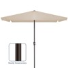 Hyleory 8' x 10' Rectangular Patio Umbrellas for Outdoor, Large Outdoor Patio Umbrellas with 6 Sturdy Ribs for Market, Garden, Pool - 3 of 4