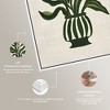 Art Remedy Green Vase I Minimalistic Botanical and Floral Art Prints Framed - 4 of 4