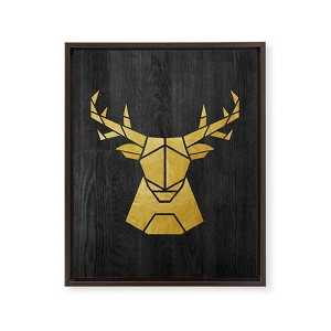 Nick Nelson Deer Symmetry Framed Art Canvas - Society6 - 1 of 4