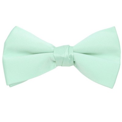 Young Boy's Pre-tied Adjustable Length Bow Tie - Formal Tuxedo Solid Color