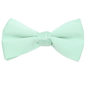 Young Boy's Pre-tied Adjustable Length Bow Tie - Formal Tuxedo Solid Color - 1 of 3