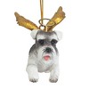 Design Toscano Honor the Pooch: Mini Schnauzer Holiday Dog Angel Ornament - 3 of 4