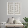 Gulches Framed Geometric Rice Paper Panel 2-piece Shadowbox Wall Decor Set - 2 of 4