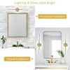 LLHZSY Minimalist Linear LED Vanity Light Dimmable Metal Wall Sconce - 23 1/2 inches - Gold/6000K Cool White Light - 4 of 4
