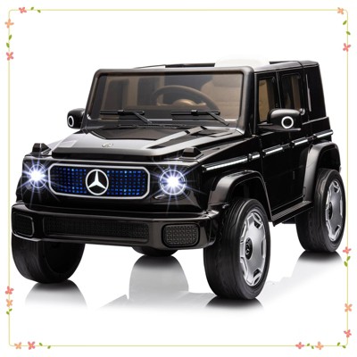 12V Kids Ride On Car, Licensed Mercedes-Benz EQG Electric Car Battery Powered w/Parent Remote Control