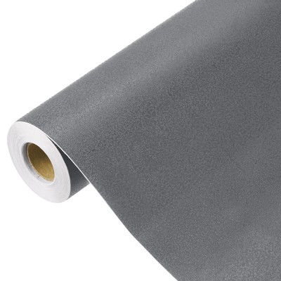 Unique Bargains Wallpaper, Peel and Stick Wallpaper Contact Paper Solid Color Vinyl Self-Adhesive Wall Paper Decorative Dark Grey 394"x23.6"
