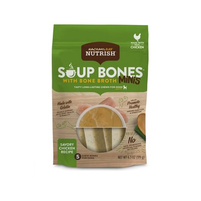 Rachael Ray Nutrish Soup Bones Bone Broth Mini Chicken Dry Dental Dog Treats - 3.8oz