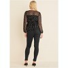 VENUS Womens Sheer Beauty Blouse - 3 of 3