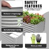 Rbied 8 x 3 x 2 ft. Galvanized Steel Rectangle Outdoor Raised Garden Beds Anti-Rust Metal Planter Box for Garden (1-Pack) - 4 of 4