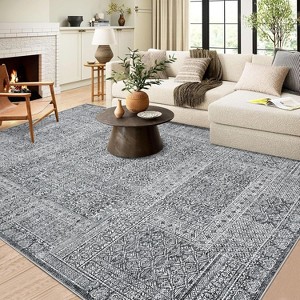 Washable Area Rugs, Soft Vintage Large Bedroom Rug Ultra Thin Non-Slip Carpet Rug for Living Room Dining Room - 1 of 1