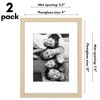 Americanflat 2 Pack of Picture Frames with Mat - Plexiglass Cover - 2 of 4