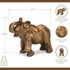 Cheung's Bovira Resin Golden Elephant Decor - 4 of 4