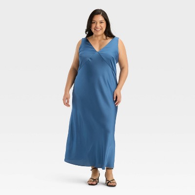 Women's Satin Slip Maxi Dress - A New Day™